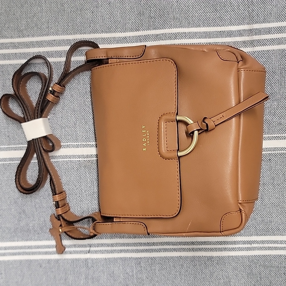Radley London saddle brown leather crossbody